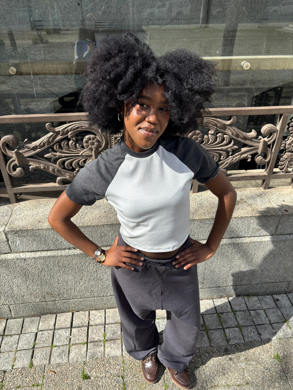Charcoal 90s Baby-Tee