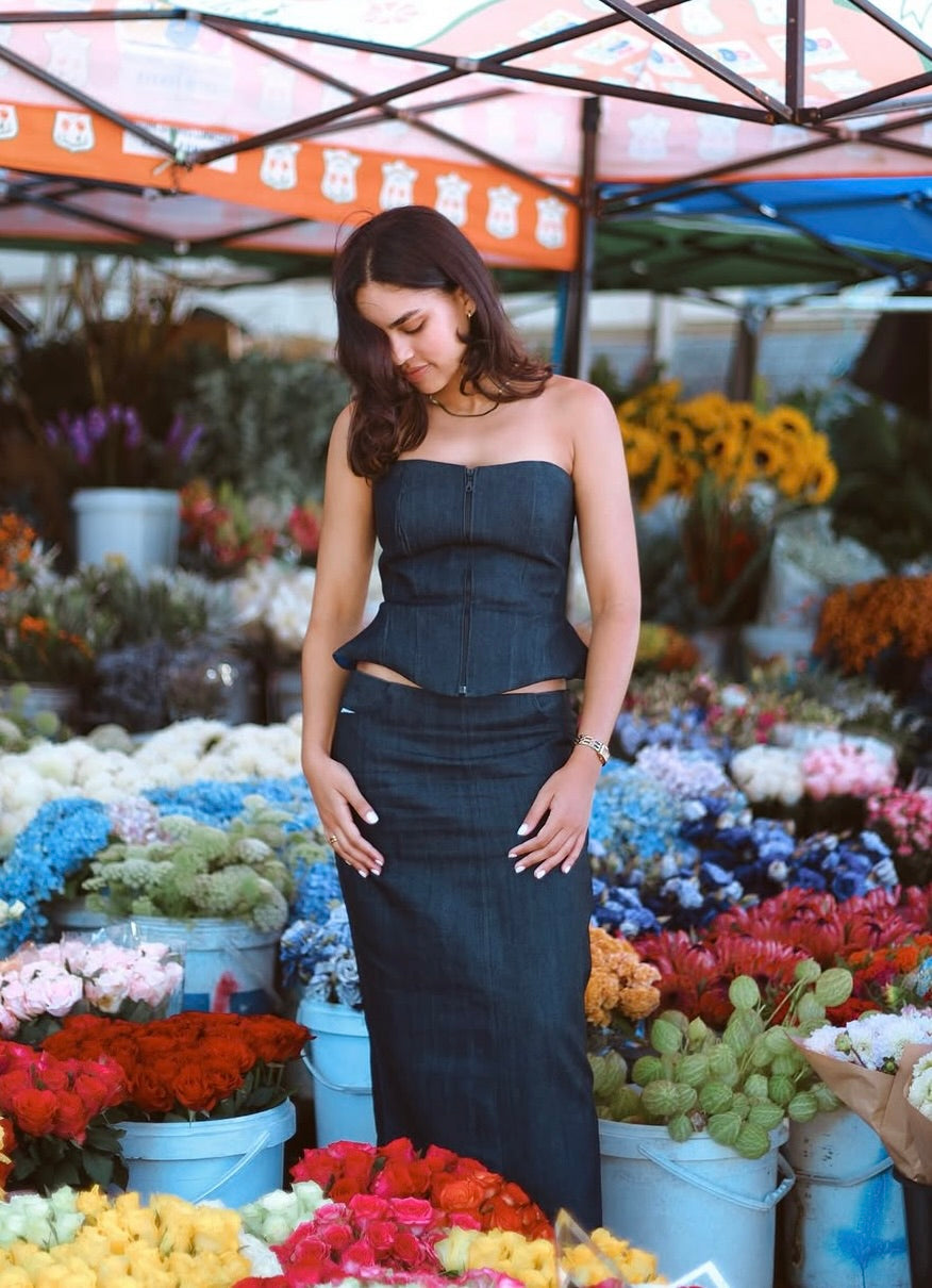 Denim Co-Ord Corset
